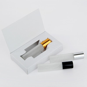 Custom Logo Mini Round <strong>10ml</strong> Roll on Perfume Oil Bottle 10 ml Frosted <strong>Empty</strong> Round Roller Bottle with Gift Packaging <strong>Box</strong> - Product Image 3