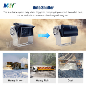 Motorized Auto Shutter Rear View Reverse <strong>Backup</strong> <strong>Camera</strong> for Heavy Duty Construction Truck Trailer - Product Image 2