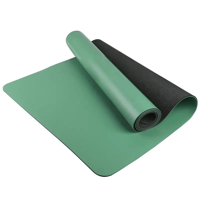 Pasokan pabrik penjualan terlaris matras olahraga ramah lingkungan murni alami warna kustom gratis matras yoga karet pu + kustom