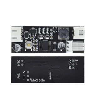 Singolo 12V 0.8A DC PWM 2-3 filo ventola controllo temperatura regolatore telaio Computer modulo di riduzione del rumore NTC B 50K 3950 - Product Image 3