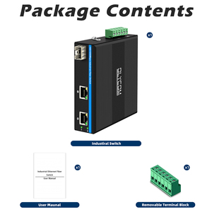 デュアルパワー入力DC12-52Vギガビット光ファイバコンバータDinネットワークスイッチ - Product Image 4