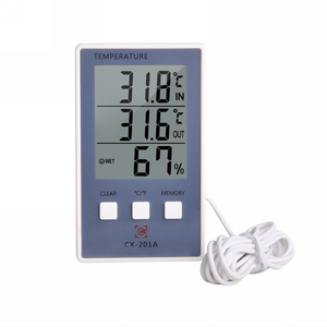 Termómetro Digital de CX-201A, higrómetro, medidor de temperatura y humedad para interior y exterior, Sensor de pantalla LCD C/F - Product Image 1