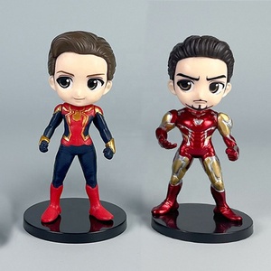 Tiktok Hot Selling Animation Derivatives Action Figure Spider-man Captains America Anime <strong>Avengering</strong> Anime Figure Set - Product Image 5