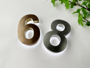 कस्टम लोगो ने बाहरी विज्ञापन बैकलिट के नेतृत्व वाले चैनल पत्र पर घर नंबर सौर, दुकान और कैफे के लिए टिकाऊ - Product Image 5