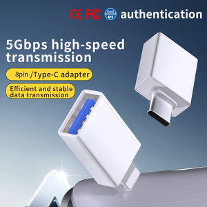 Adattatore per cellulare, trasferimento dati, supporto ricarica rapida, adattatore per lettore di schede, conversione lettore di schede USB C in adattatore USB type-c OTG - Product Image 2