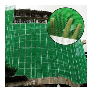 ตาข่ายนิรภัยนั่งร้านถัก HDPE การก่อสร้างความปลอดภัยราคาสุทธิสําหรับการสร้างตาข่ายเศษซาก