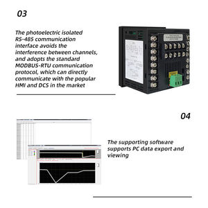 Registrador de datos digital universal KH300AG, registradores de gráficos sin papel de 1-6 canales con 6 entradas universales, + RS485 USB, compatible con OEM - Product Image 4