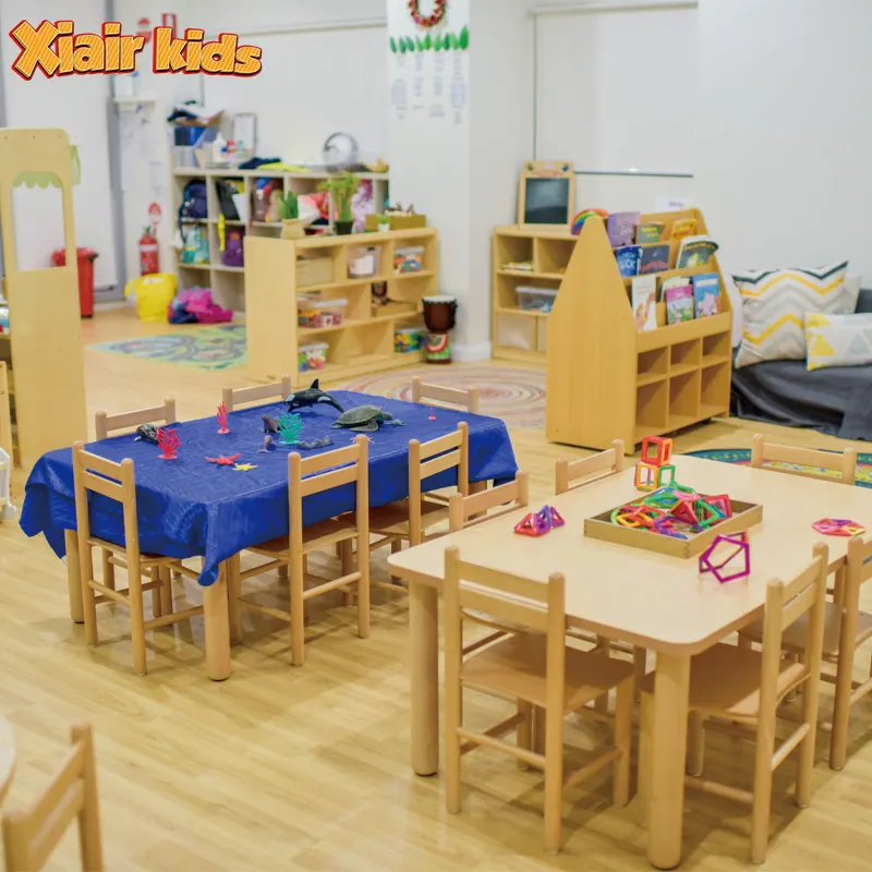 Perlengkapan Furnitur Tempat Perawatan Anak Montessori Murah Desain Gratis Pusat Perawatan Anak Prasekolah Furnitur Kayu Taman Kanak-kanak