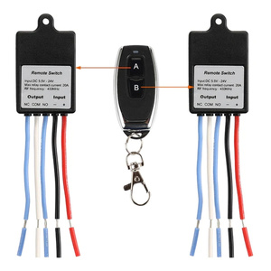 433MHz telecomando Wireless DC 6V 12V 24V 1CH 10A relè ricevitore modulo <span class=keywords><strong>controller</strong></span> KR2401F KT01 KT05