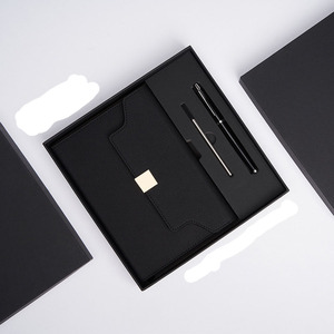 Misafirler için 2023 düğün hediyeleri A5 ağacı katlama dizüstü 16G USB Flash sürücü ve kalem ofis 4 1 hediye seti - Product Image 6