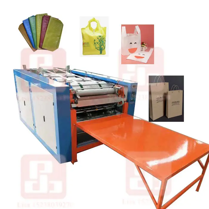 Máquina de impressão de sacolas não tecidas pp por atacado Máquina de impressão de sacolas tecidas de nylon flexográfica barata