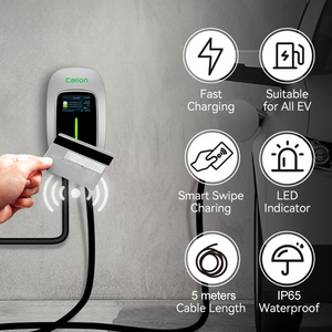CALION EV kullanımı 7KW 11KW 22KW seviye 2 hızlı şarj istasyonu AC EV Wallbox şarj 32A E V şarj istasyonları RFID APP kontrolü - Product Image 5