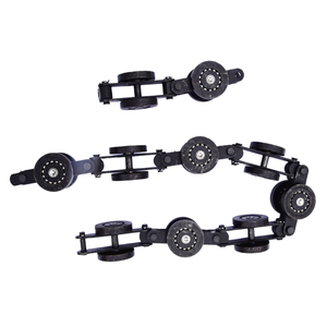 Sistema transportador colgante industrial para carga y descarga