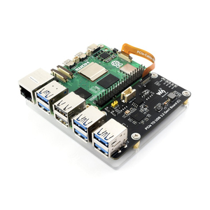 PCIe zu 4-Ch USB 3.2 Gen1-Karte für Raspberry Pi 5 bis zu 5 Gbit/s Geschwindigkeit Treiber freier Plug & Play PCIe-Adapter Raspberry Pi