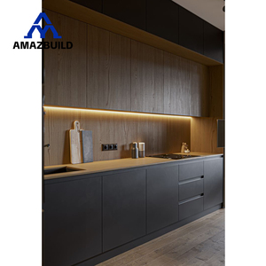 AMAZBUILD <strong>3D</strong> Effect <strong>Rendering</strong> <strong>Design</strong> Cabinets Island Table With Storage Custom Modern <strong>Design</strong> Lacquer Home Kitchen Cabinet - Product Image 4