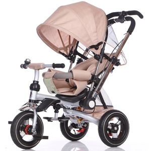 Factory Price 4-in-1 Multi-Function Kids Tricycle Alloy <strong>Baby</strong> Stroller with Foldable EVA Wheels for 3 Year <strong>Old</strong> Travelers - Product Image 2