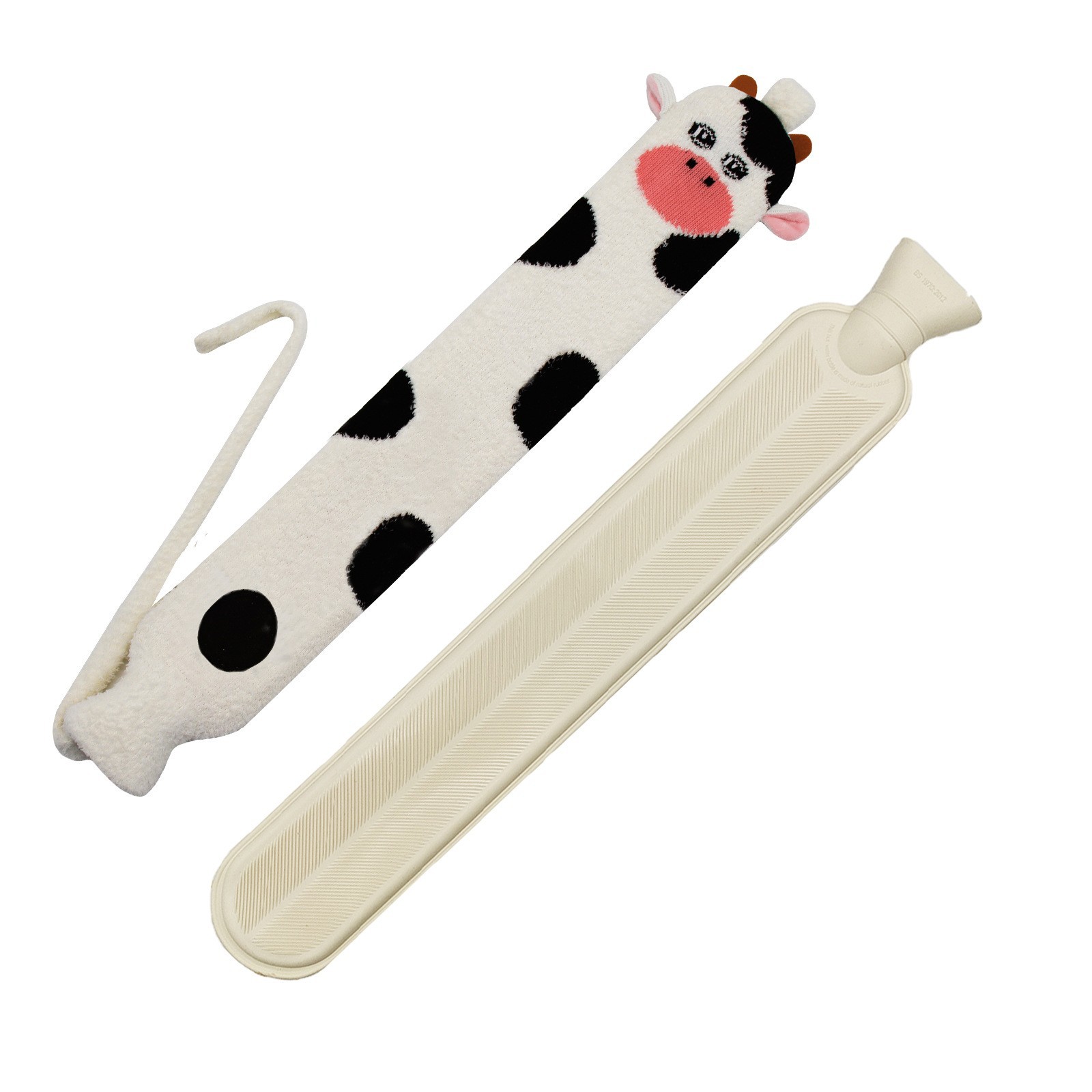Coloré --- Nouveau costume tricoté long blanc motif vache
