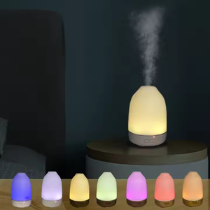 Macchina per aromaterapia con venature del legno diffusore di olio essenziale per ufficio camera da letto umidificatore a doppio uso per uso domestico diffusori di fragranze in ceramica - Product Image 5