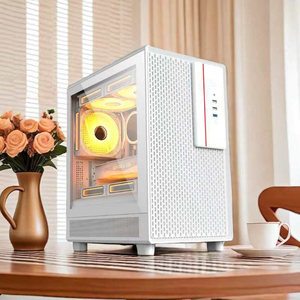 Juego completo personalizado de ventiladores RGB para ordenador de escritorio ensamblados en blanco para juegos - Product Image 1