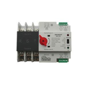Intelligent 3P Automatic Transfer <strong>Switch</strong> SLQ1-125 220V 380V Dual Power Mini Guide Rail ATS Dual power automatic transfer <strong>switch</strong> - Product Image 1