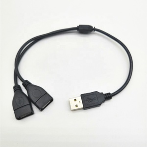 <strong>Custom</strong> <strong>Usb</strong> Splitter 1 in <strong>2</strong> Out <strong>USB</strong> <strong>2</strong>.<strong>0</strong> a Male Splitter to Double <strong>2</strong> <strong>USB</strong> Female Port Charging Cable