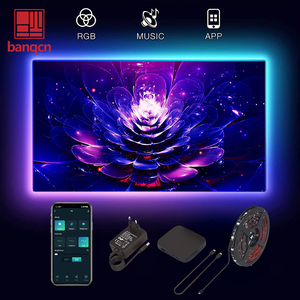 Banqcn Lighting 24-65 Inch RGB Magic <strong>Color</strong> LED TV Backlight Strip 4K Sync Box App Controlled Light <strong>Strings</strong> - Product Image 5