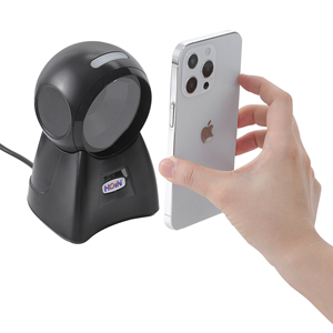 High Quality <strong>QR</strong> <strong>Code</strong> Scanner Hoin E6000 Barcode Table Top Omni Directional Scanner with USB Interface - Product Image 1