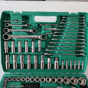 Professional Auto Repair Mechanic <strong>Tools</strong> <strong>Kit</strong> 150 PCS <strong>1</strong>/4\&quot; <strong>1</strong>/2\&quot; 3/8\&quot; Socket Wrench Set with Pickaxe Hard Case Package - Product Image 3