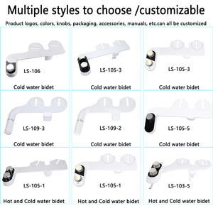 LSCOLO OEM/ODM Roll Over <strong>Image</strong> to Zoom in SlimEdge Simple <strong>Bidet</strong> Toilet Attachment in White With Dual Nozzle, Fresh Water Spray - Product Image 5
