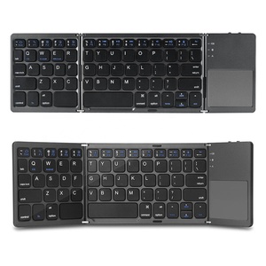 B033 MINI teclado plegable Bluetooth con panel táctil adecuado para IOS/Android/Windows iPad Tablet teclado plegable portátil inalámbrico