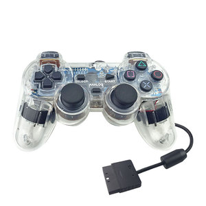 振動ゲームコントローラPs2用透明Ps2有線ゲーム用ジョイスティック - Product Image 3