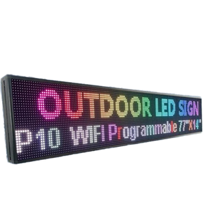 户外数字医疗广告定制P10可编程WiFi控制发光二极管显示屏 - Product Image 1