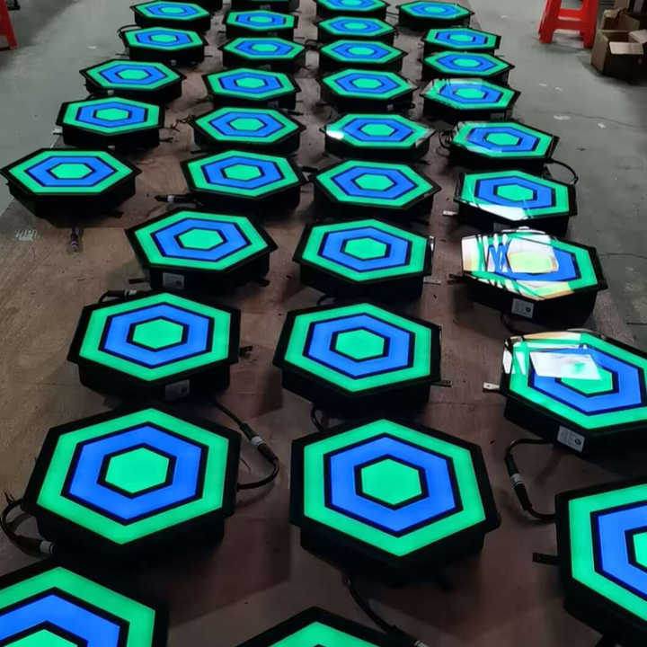 Factory Price Striking-Hexagon Climbing Interactive Wall Game Gaming LED Lamp for Club