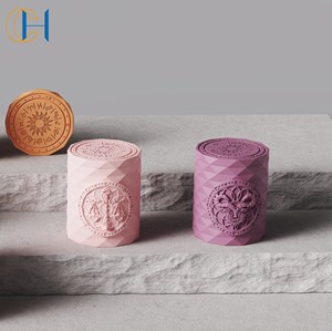C & H Tùy Chỉnh Hoàng Đạo Thiết Kế Màu Bê Tông Nến Jar 12 Chiêm Tinh Học Dập Nổi Dấu Hiệu Xi Măng Nến - Product Image 5