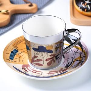 Factory Direct Sale Ceramic <strong>Coffee</strong> Cup Set with Handle Custom Logo Acceptable Kitchen Accessories for <strong>Coffee</strong> Capacity - Product Image 4