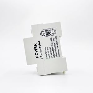 KINEE AVS电压保护保护器40A Din导轨自动复位可调电压电流保护器VA继电器，带极限电流