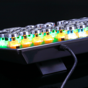 Punk RGB Backlit LED Wired USB Gaming <strong>Mechanical</strong> <strong>Keyboard</strong> <strong>Programmable</strong> Macro Key Teclado Mekanik Klavye <strong>Mechanical</strong> Round Keycap - Product Image 2