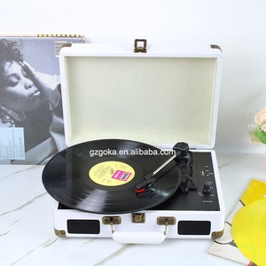 Reproductor de discos de vinilo tocadiscos para grabación, Sistema de música portátil, altavoz de diente azul, Tocadiscos - Product Image 2