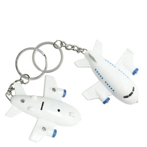 Quà Tặng Khuyến Mãi Móc KHóa Đèn LED Máy Bay Mini Bằng Nhựa 3D Móc Chìa Khóa Máy Bay Phát Sáng Có Âm Thanh - Product Image 6