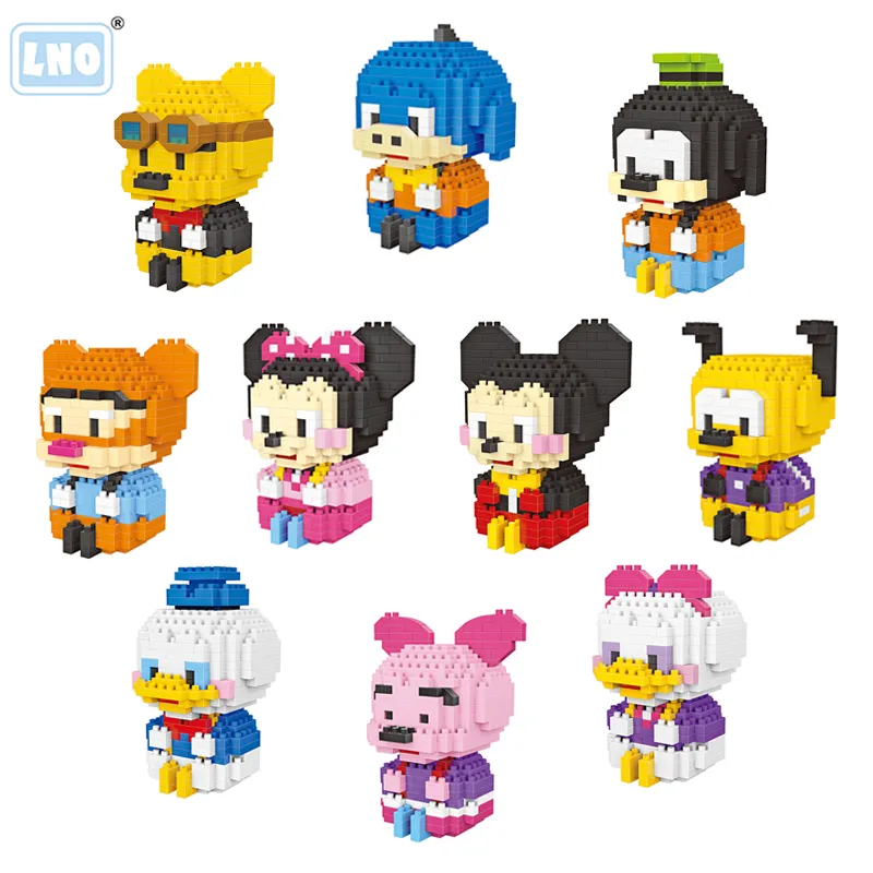 2023 eua mini bloco montar minnie mouse, mickey figura de ação, brinquedos, melhores vendas