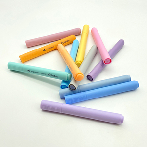 Free Sample Factory Custom Multicolour Light Colored Appearance <strong>Chisel</strong> Tip <strong>Highlighter</strong> <strong>Markers</strong> <strong>Marker</strong> Pens Set