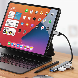 อะแดปเตอร์ <span class=keywords><strong>USB</strong></span> C HUB 3.0 Type C 4 Port,ตัวแปลงมัลติอะแดปเตอร์ OTG <span class=keywords><strong>USB</strong></span> สำหรับ Macbook Pro 13 Air Mi Pro HUAWEI PC อุปกรณ์เสริมตัวแปลงโทรศัพท์ - Product Image 5