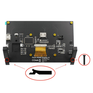 Unterstützung Raspberry Pi 3 Raspberry Pi 4 7 Zoll IPS 1024x600 Multi-Touch-Display 7 Zoll kapazitiver Touchscreen LCD (H) mit 2 Ständer