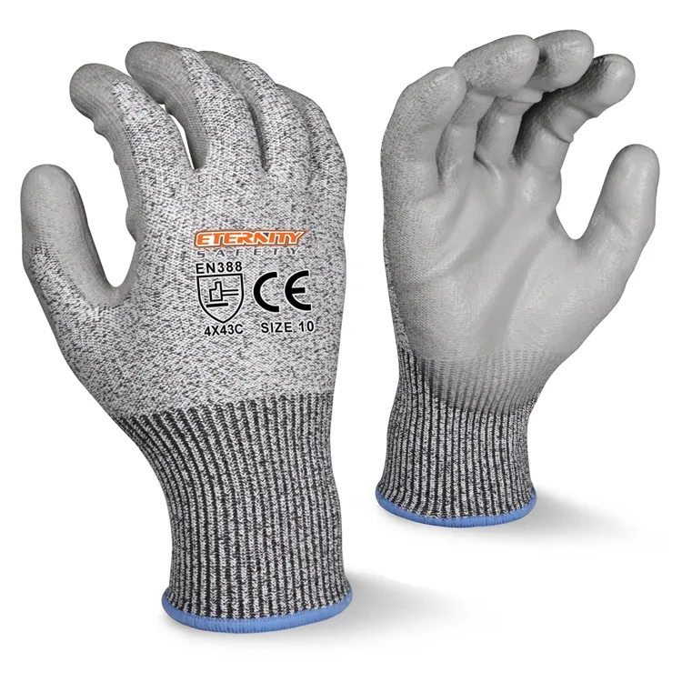 ENTE SAFETY CE EN388 4544 level 5 cheap HPPE cut proof safety garden gloves & protective gear anti cut resistant gloves for work