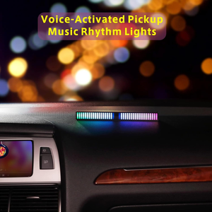 充電式RGB音声制御LED音楽レベルライトサウンドコントロールピックアップリズムライト車と家庭用 - Product Image 5