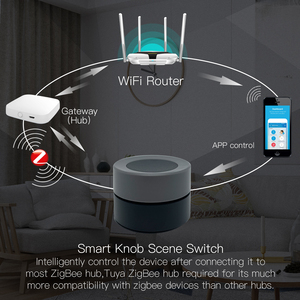 2022 Neuzugang Dreh dimm schalter und Szenen feld taste mit Alexa-Sprach steuerung für Smart-Home-Automatisierung system - Product Image 2