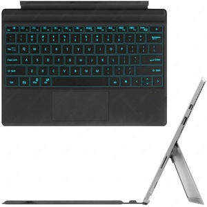 Teclado inalámbrico para tableta Microsoft Surface Pro 3 4, panel táctil retroiluminado para Tablet Surface Pro 7 5 6, teclado Turco, ruso y árabe