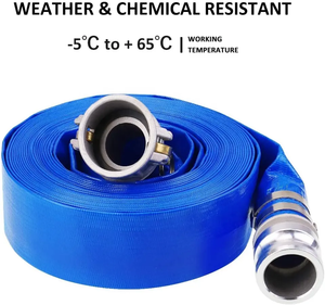 Tarım sistemi için 2.5 "<span class=keywords><strong>X</strong></span> 20 metre sulama bandı esnek sulama borusu toptan PVC serme hortum