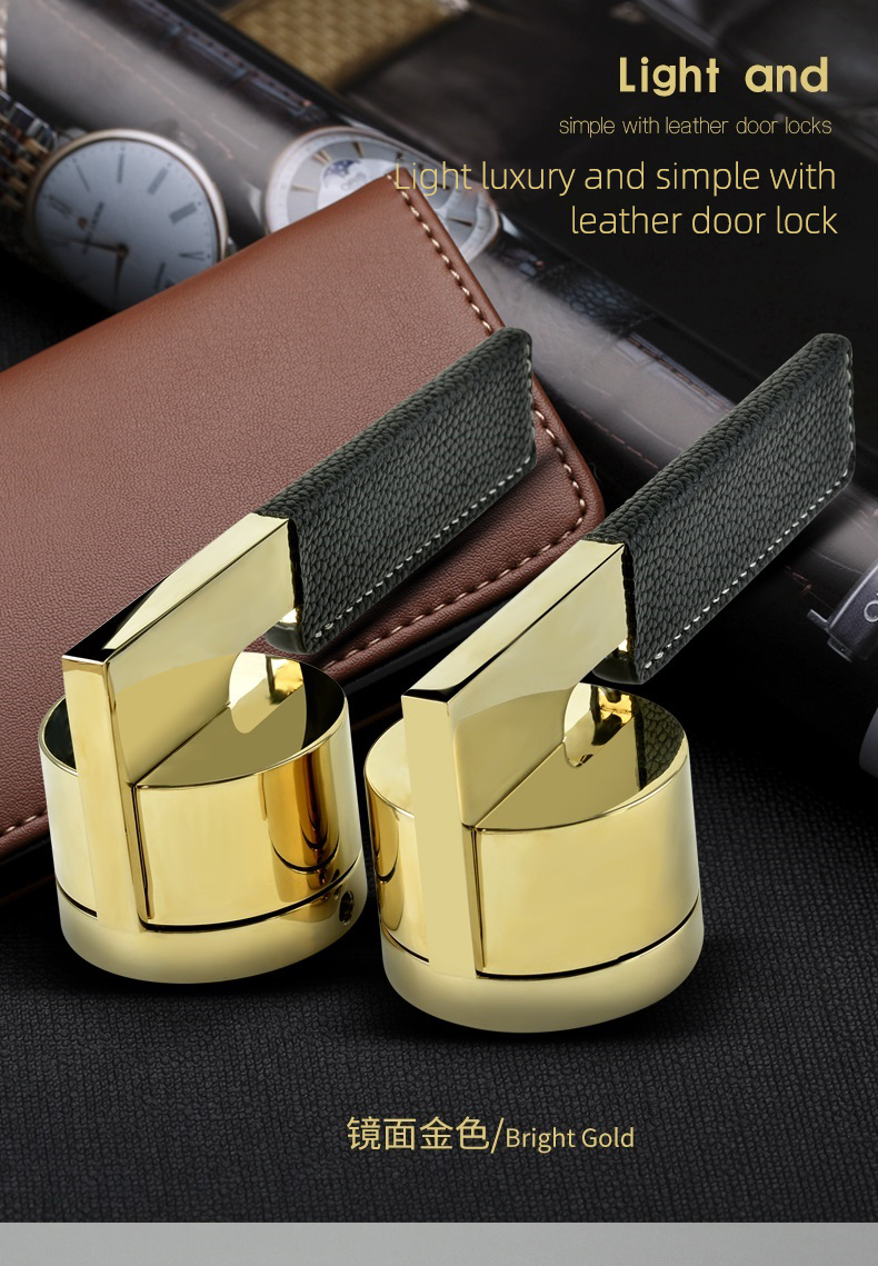 Factory Wholesale Hotel Lever Door Handle On Pearl Grey Pice Shape  Door Lock Set