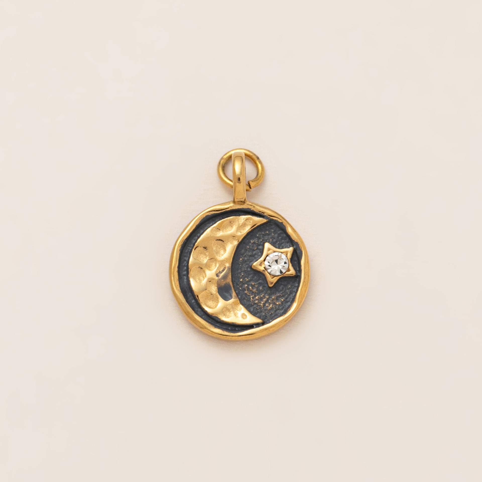 Bronze moon pendant